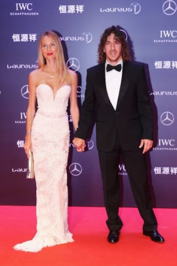 Carles Puyol y la modelo Vanessa Lorenzo 