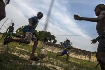 Fútbol en Franceville una de las ciudades más grandes de Gabón 