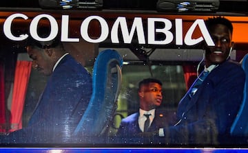 Los jugadores de la Selección Colombia llegan a Kazán, ciudad sede de concentración del equipo durante el Mundial de Rusia 2018.