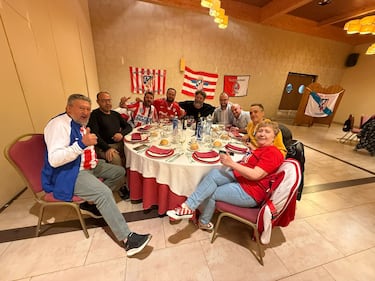 Donato em evento de 30 anos da peña do Atlético em La Bañeza