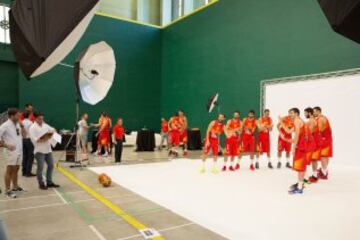 'Making of' de la sesión de fotos de la Selección española de baloncesto de cara al Eurobasket.