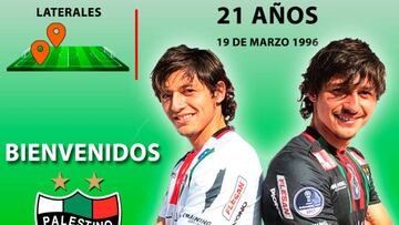 Palestino sorprende y se refuerza con gemelos para el torneo