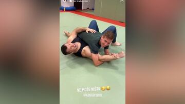 El vídeo de Dani Olmo con Mirko Cro Cop que ha impresionado a las redes