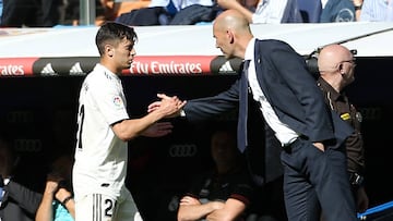 Zidane, a Brahim: "Tranquilo, chaval, yo cuento contigo..."