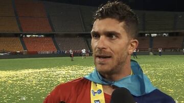 Arregui tras ganar la Copa Águila