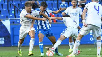 15/08/2021, RIAZOR. RC.DEPORTIVO - REAL MADRID CASTILLA. QUILES
 