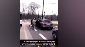 Así está el ambiente en París: fans del PSG 'asaltan' a un jugador en su coche