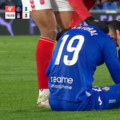 Alarma en Getafe: Mayoral, lesionado de su rodilla izquierda