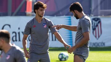 Último entrenamiento del Atlético antes del partido con la Juventus