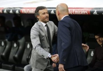 Zinedine Zidane y Luis Enrique