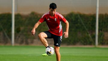 Víctor Meseguer durante un entrenamiento.