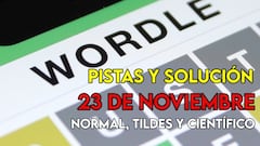 Wordle en español, científico y tildes para el reto de hoy 23 de noviembre: pistas y solución