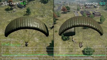 Comparativa técnica de PUBG entre Xbox One X y Xbox One