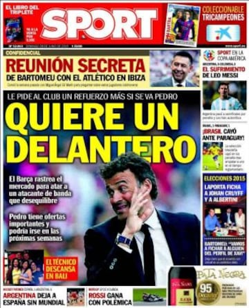 Portadas de la prensa deportiva