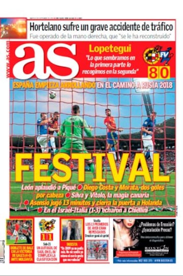 Las portadas de AS de septiembre