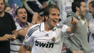 Van der Vaart durante su etapa en el Madrid
