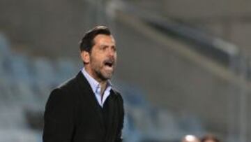 El entrenador del Getafe, Quique S&aacute;nchez Flores.