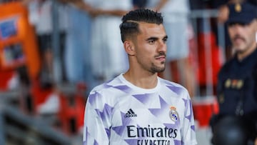 Dani Ceballos of Real Madrid during the La Liga match between UD Almeria and Real Madrid at Power Horse Stadium 'Estadio de los Juegos Mediterráneos' in Almeria, Spain. (Photo by DAX Images/NurPhoto via Getty Images)