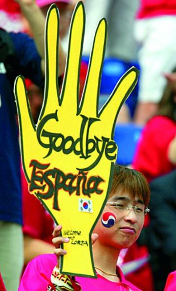 22/06/02 Mundial de Japón y Corea 2002. Cuartos de final, partido Corea-España.