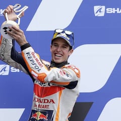 Vacilada de Álex Márquez a su hermano Marc tras su podio