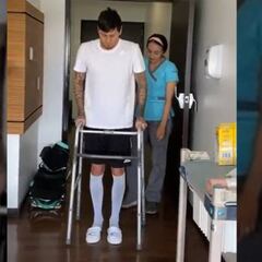 Nicolás Castillo mostró sus avances: ¡ya camina!