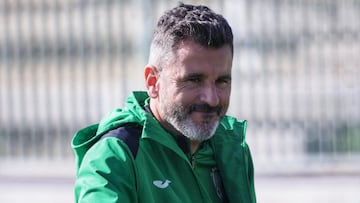 Ania, durante el entrenamiento de ayer en la ciudad deportiva