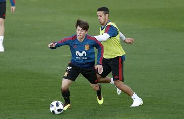 Álvaro Odriozola y Thiago Alcántara.