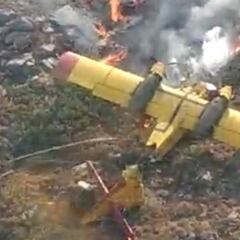 Muere un ocupante del hidroavión que ayudaba a apagar un incendio forestal