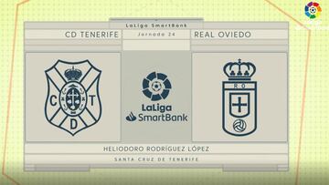 Resumen del Tenerife vs. Oviedo de la Liga Smartbank