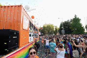 Manifestación por el Orgullo LGTBIQ+ en Madrid.