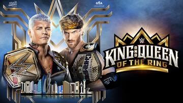 Este es el cartel promocional de la lucha por el campeonato Indiscutible de la WWE.