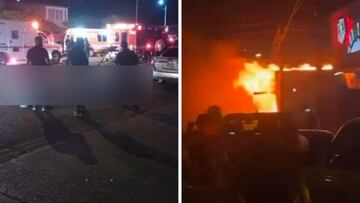 Video: Momento del incendio en bar de San Luis Colorado, Sonora