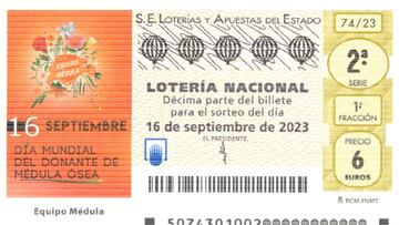 Lotería Nacional: comprobar los resultados del sorteo de hoy, sábado 16 de septiembre