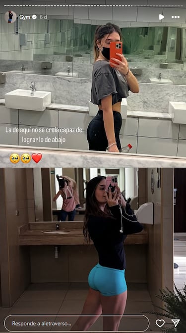 “¿Cómo lo logré? Con cinco meses exactos de gym... Hay semanas que voy cuatro o cinco días”