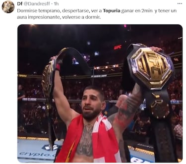 Memes por KO: la victoria de Topuria le convierte en “la cabra” de Internet