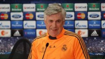 Carlo Ancelotti, en la rueda de prensa que ofreció en Múnich.