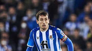 Oyarzabal durante un partido con la Real Sociedad.