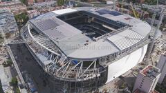 La fachada del Bernabéu va cogiendo forma