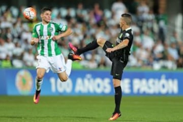 Borja repitió gol en Brasil. Ante Coritiba hizo su cuarto tanto en Sudamericana.