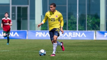 Mateo Mejía en la Selección Colombia Sub 23