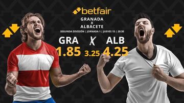 Granada CF vs. Albacete Balompié: horario, TV, pronósticos y clasificación