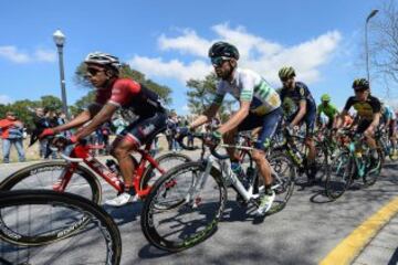 Jarlinson Pantano junto a Alejandro Valverde.