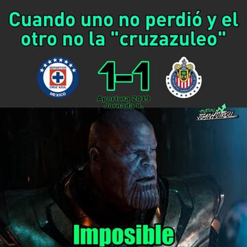 Cruz Azul y Chivas triunfan... en los memes
