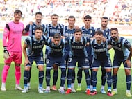 La alineación del Córdoba en León