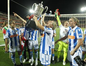 La Real Sociedad, campeonas de la Copa de la Reina.