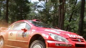 <b>INTRATABLE. </B>Marcus Gronholm no ha abandonado la primera plaza desde que comenzó el rally.