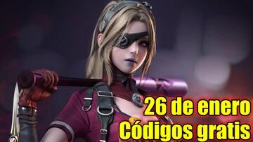 Free Fire códigos gratis 26 de enero