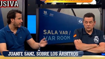Saltaron chispas: el ‘choque’ entre Roncero y Juanfe a cuenta de los árbitros en El Chiringuito
