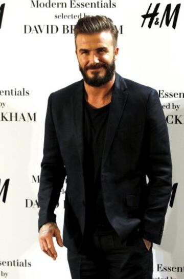 David Beckham regresa a Madrid para la presentaci車n de la nueva colecci車n de una conocida firma de ropa.