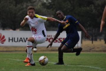 El vigente campeón de la Copa Sudamericana venció 8-0 y 3-0 en doblete a Bogotá